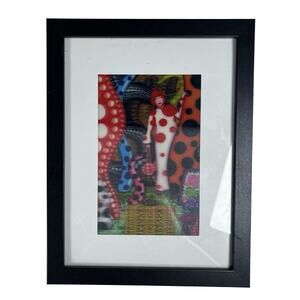 Yayoi Kusama 3D Lenticular Postcard Photo Framed Contemporary Art Artist Decor